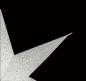 Preview: Baby Meteor Silvercrash white  - Foldable glowing Paperstar with 7 points, 40 cm